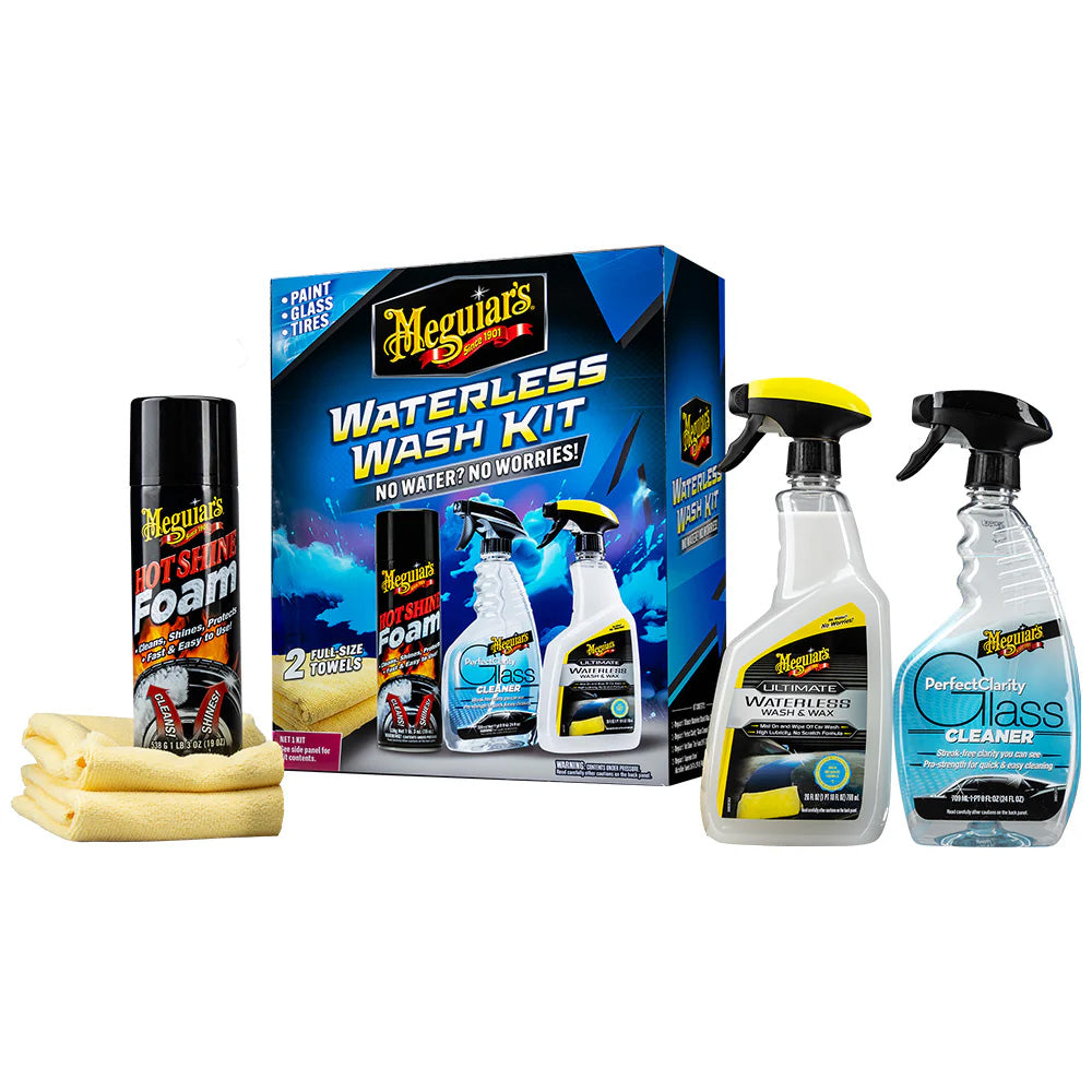 Meguiar's Waterless Wash Kit G55255 for Car Detailing and Protection