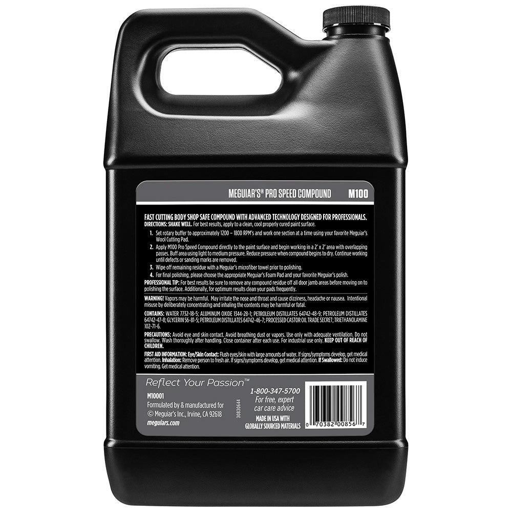 Meguiar's Pro Speed Compound - 1 Gallon for Professional Body Shop Use