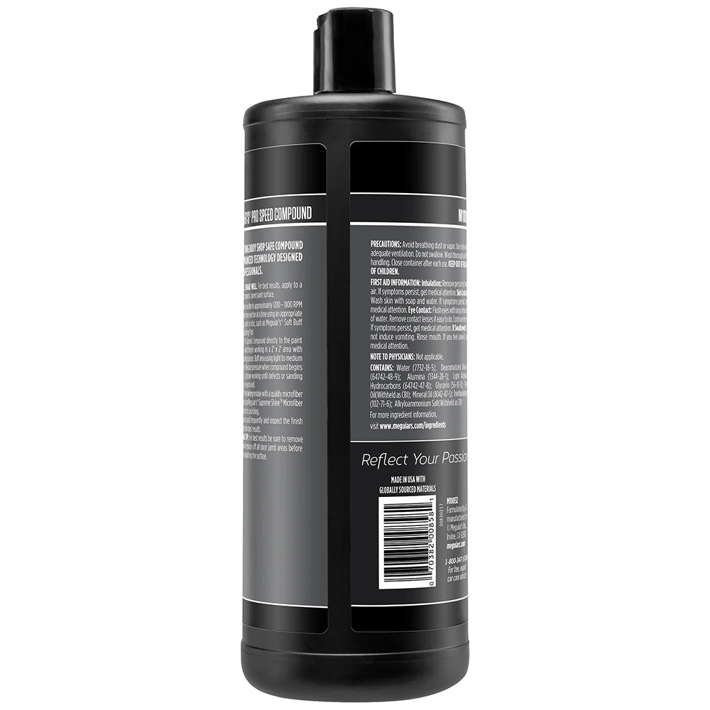 Meguiar's Professional Pro Speed Compound 32oz for Fast Scratch and Sw