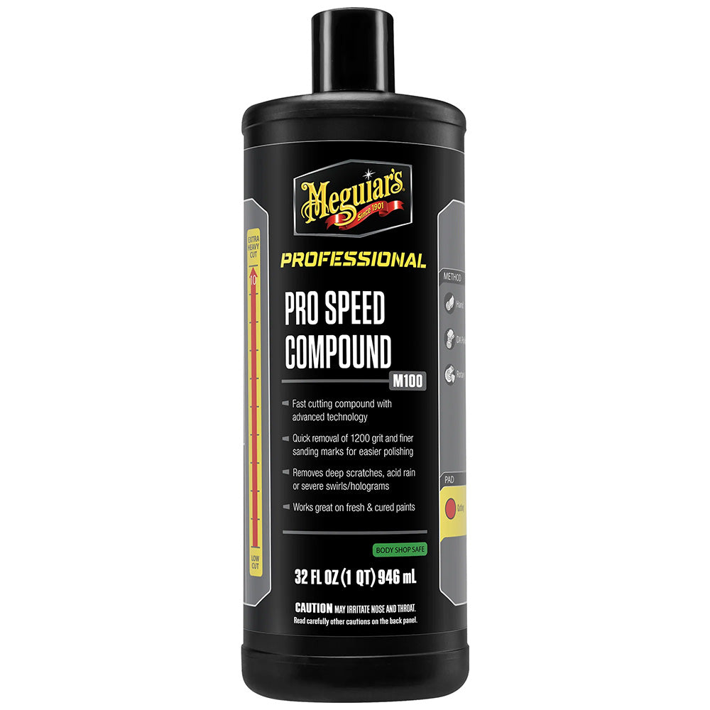 Meguiar's Professional Pro Speed Compound 32oz for Fast Scratch and Sw