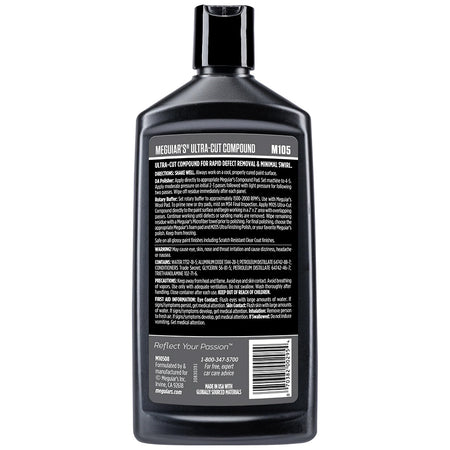 Meguiar's Professional Ultra-Cut Compound M10508 - 8oz for Scratch and Defect Removal