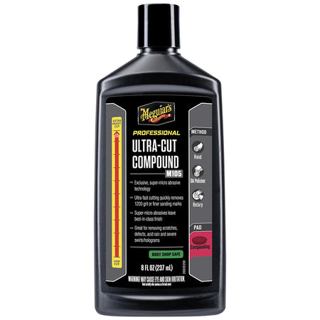 Meguiar's Professional Ultra-Cut Compound M10508 - 8oz for Scratch and Defect Removal