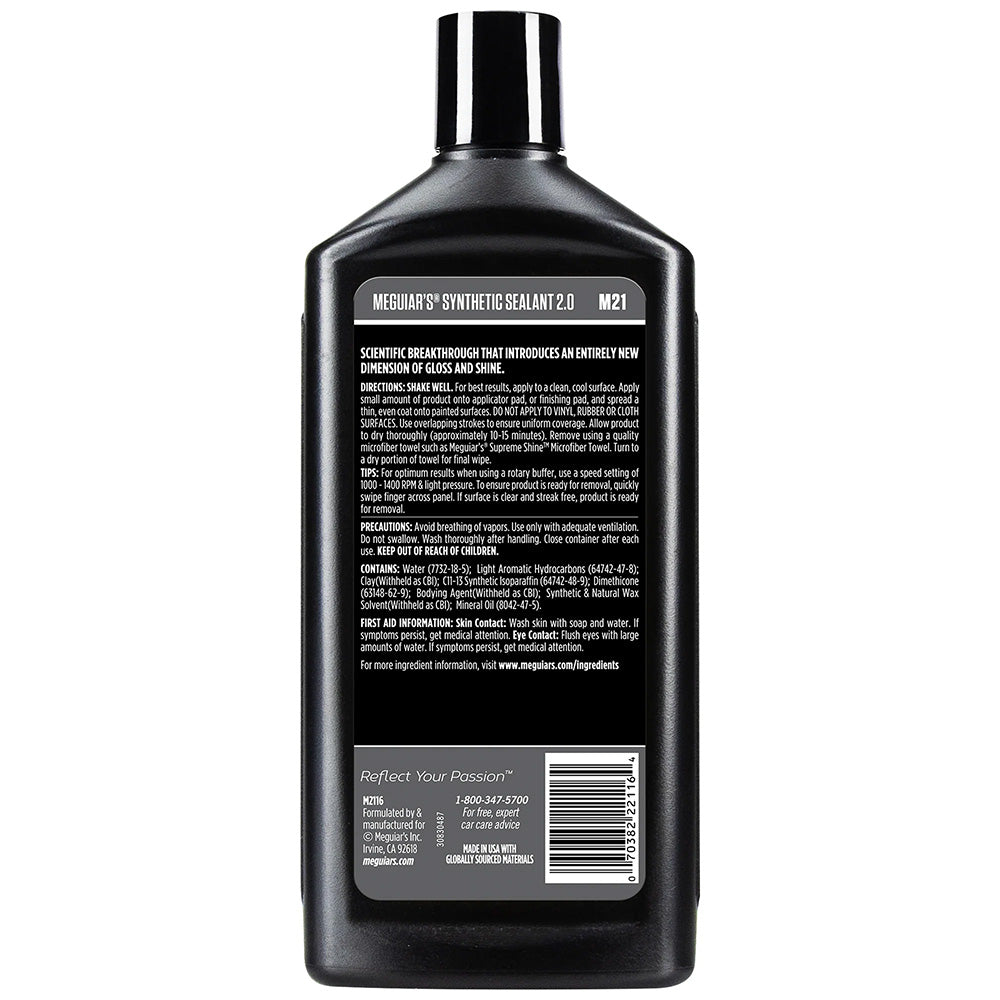 Meguiar's Professional Synthetic Sealant 2.0 - 16oz for Deep, Glossy Car Finishes