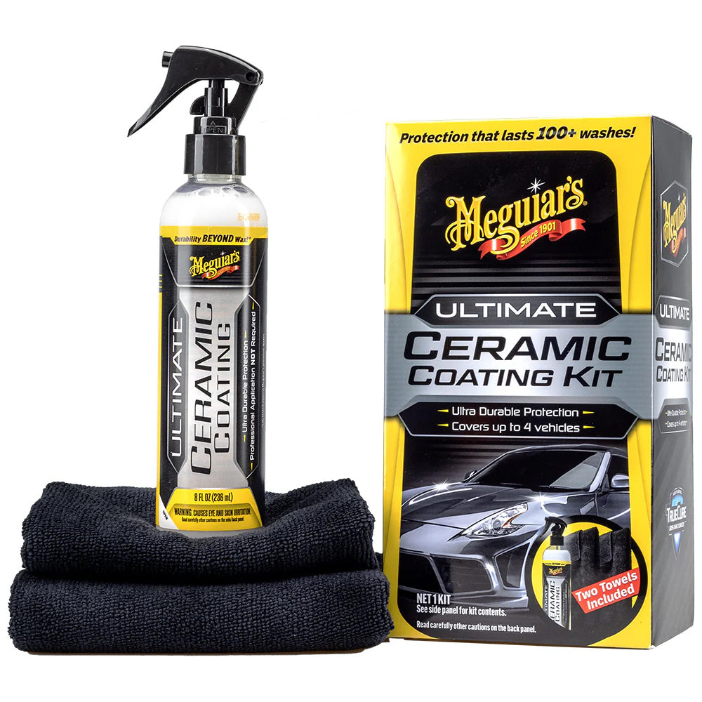 Meguiar's Ultimate Ceramic Coating Kit - 8oz for Long-Lasting Gloss and Protection