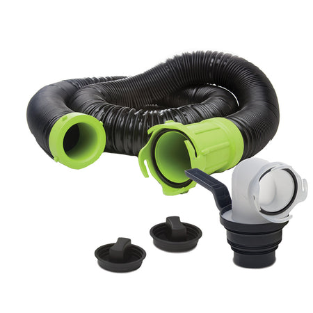 Thetford Marine Titan Premium 15' Sewer Hose Kit with Universal Bayonet Connection and 5-in-1 Sewer Adapter