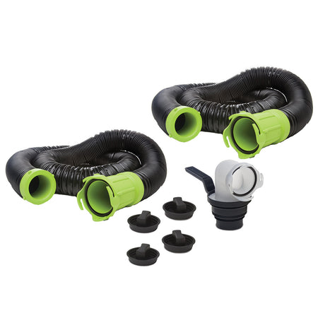 Thetford Marine Titan Premium 20' Sewer Hose Kit with Universal Bayonet Connection and 5-in-1 Sewer Adapter