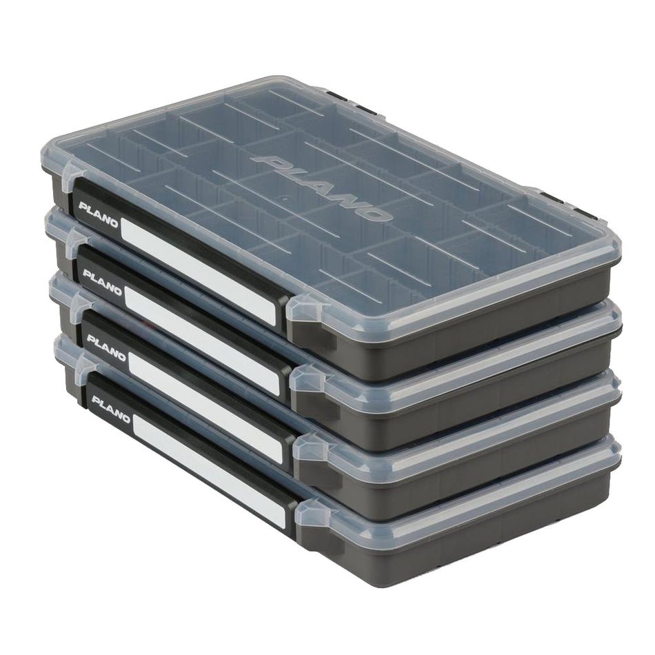 Plano P000277 Stowaway 3700 4-Pack Waterproof Storage Boxes for Baits and Tackle