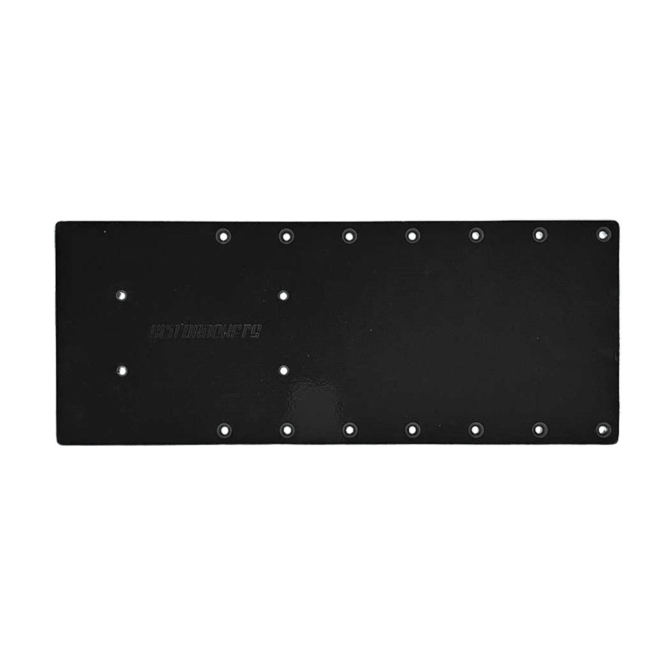 Sea Brackets 18-inch Straight Trolling Motor Plate for Garmin Kraken - Black