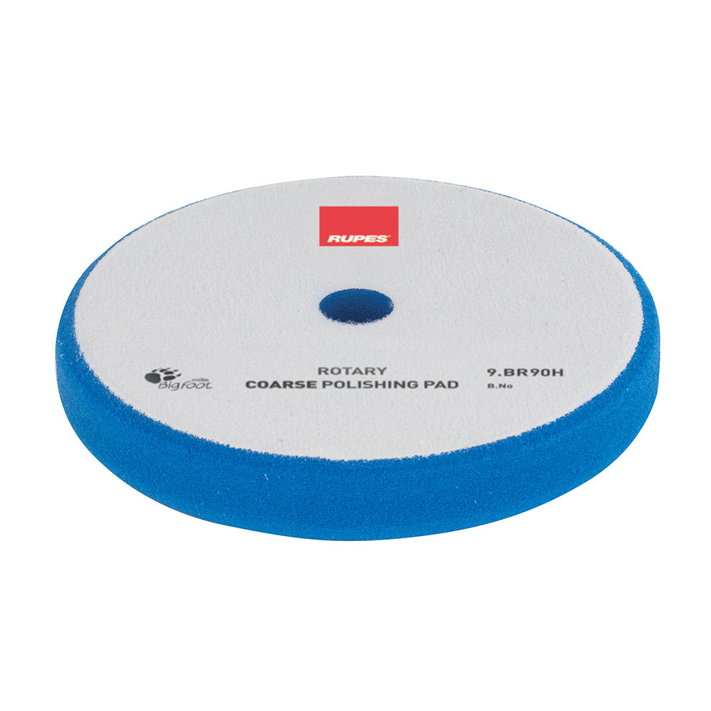 RUPES Rotary Coarse Polishing Foam Pad 75/50mm - Blue for Heavy-Duty Surface Correction