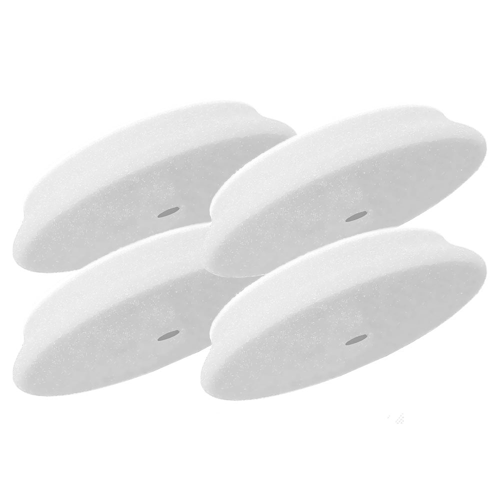 RUPES D-A Ultra Fine Polishing Foam Pad 70mm - White (4-Pack) for High Gloss Finish and Soft Paints