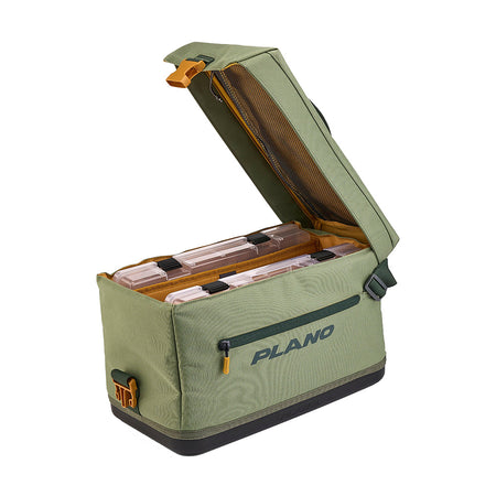 Plano Weekend Softsider Tackle Bag - 3700 Series Moss with Waterproof Base and Quick Access Pockets