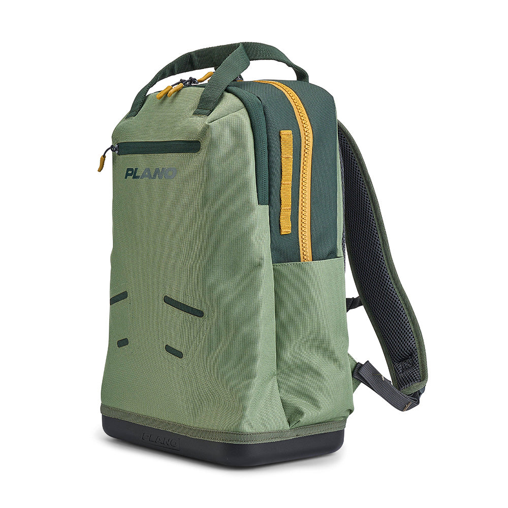 Plano Weekend Tackle Backpack - Moss with Waterproof Base and Organized Storage