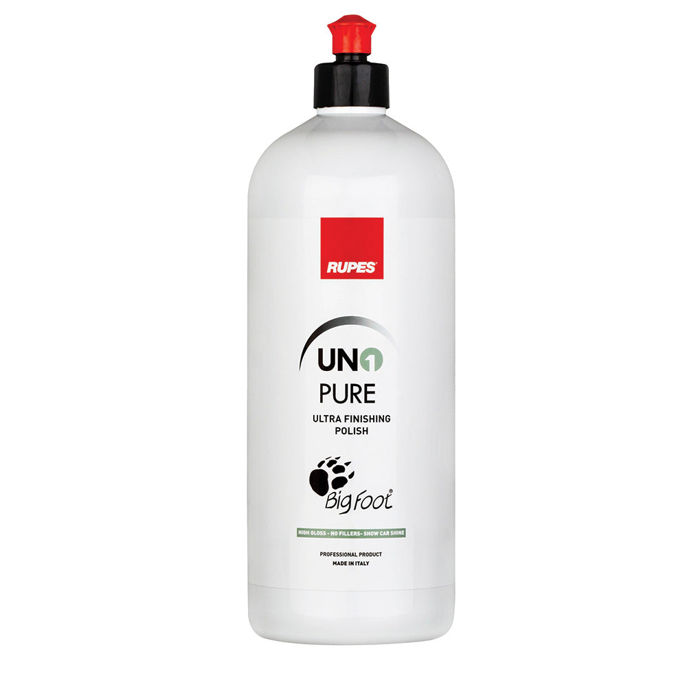 RUPES Uno Pure Ultra-Fine Finishing Polish 33.8oz * Professional Grade Car Polishing Solution