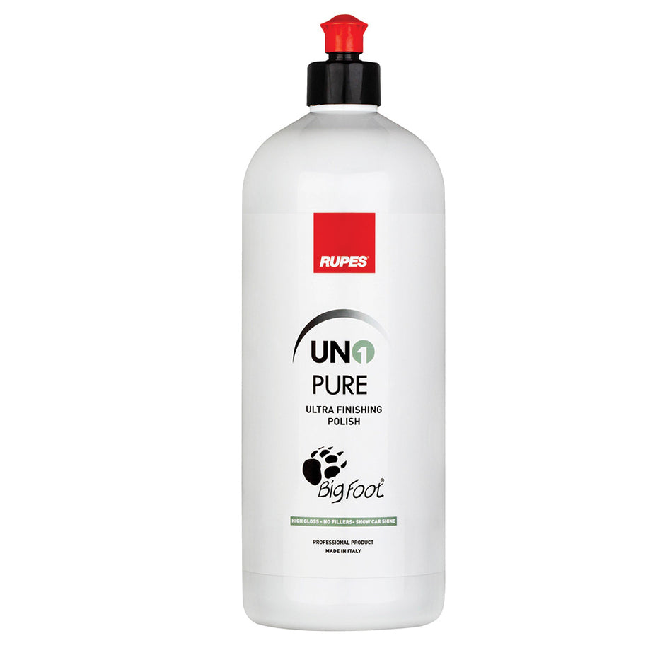 RUPES Uno Pure Ultra-Fine Finishing Polish 33.8oz * Professional Grade Car Polishing Solution