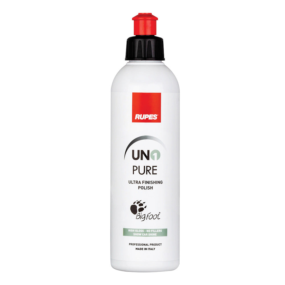 RUPES Uno Pure Ultra-Fine Finishing Polish 8.5 oz * Professional Car Detailing and Polishing