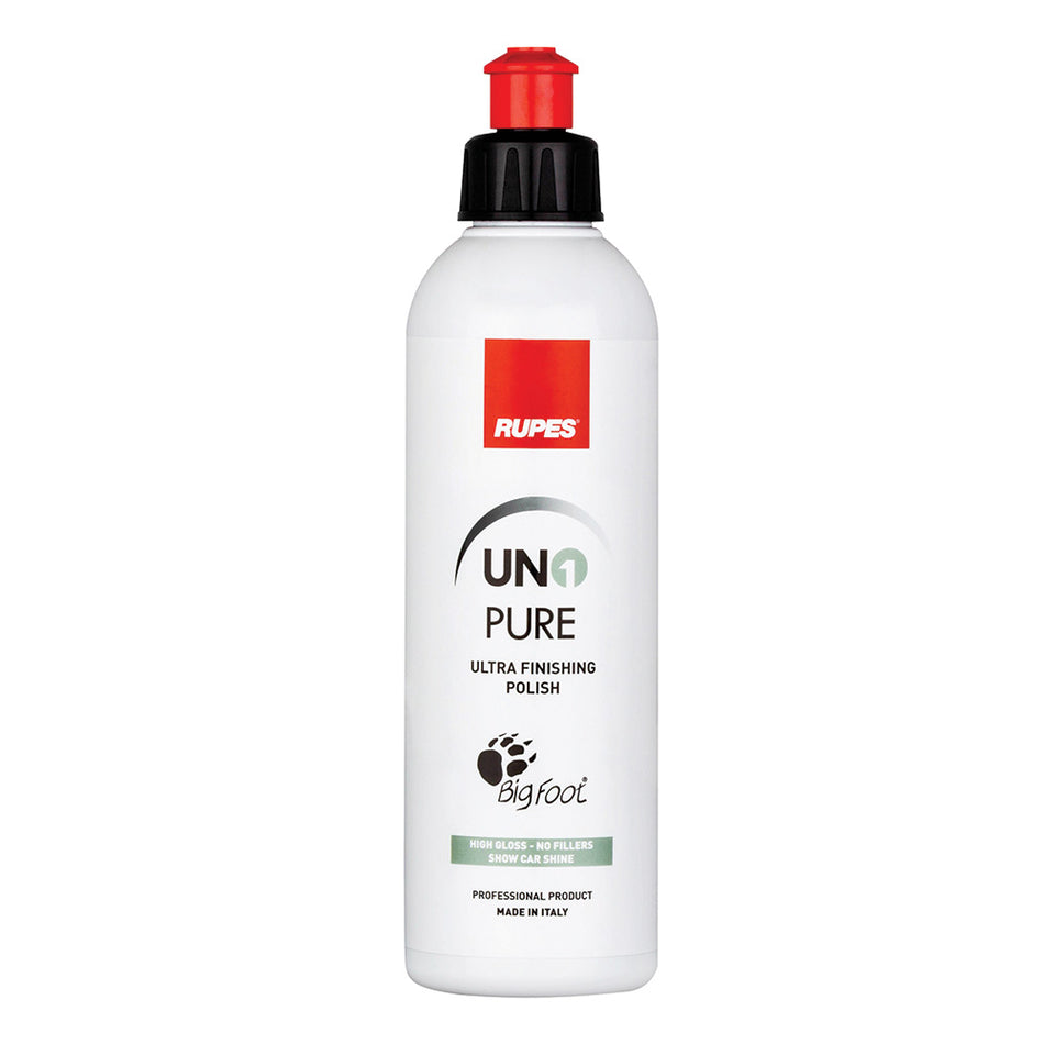 RUPES Uno Pure Ultra-Fine Finishing Polish 8.5 oz * Professional Car Detailing and Polishing
