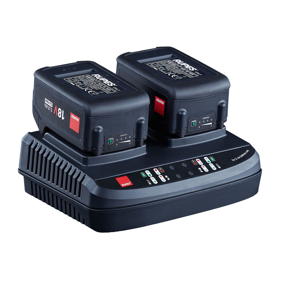 RUPES Dual Battery Charger for iBrid HLR15 & HLR21 Batteries with LED Indicators