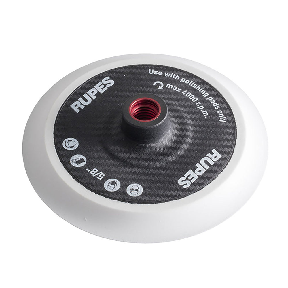 RUPES Backing Pad 150mm/6 Inch Velcro with 5/8 Inch Female Thread for Rotary Polishers