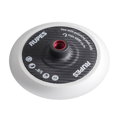 RUPES Backing Pad 150mm/6 Inch Velcro with 5/8 Inch Female Thread for Rotary Polishers