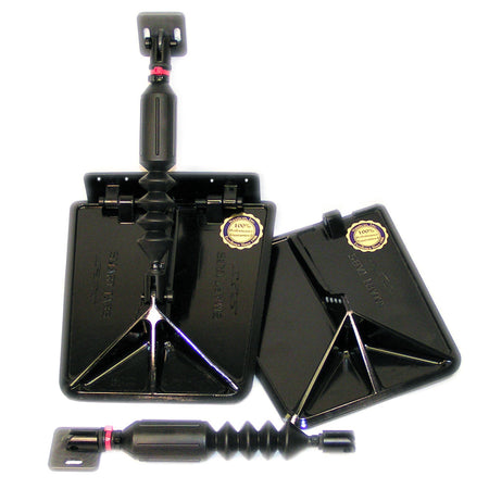 Lectrotab Smart Tab SX Composite Trim Tabs 9.5 x 10 for 12-16 ft Boats with 40-80 HP - Black