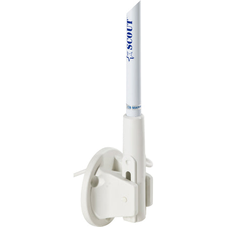 Scout 5' White VHF Antenna with 3dB Gain and Lift & Lay Mount * Includes 5M RG-58 Cable