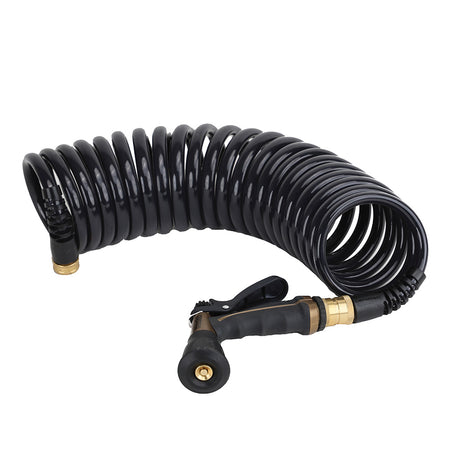HoseCoil Commercial Pilot PRO 20' Hose Kit with Metal Body Nozzle and Quick Release Swivel