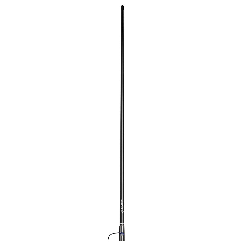 Scout 4' Black VHF Antenna with 3dB Gain and Stainless Steel Ferrule - Includes 5M RG-58 Cable and PL-259 Connector