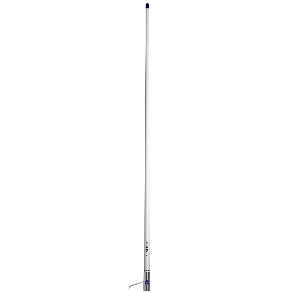Scout 4' White AM/FM Antenna Fiberglass - High-Performance Marine Radio Antenna