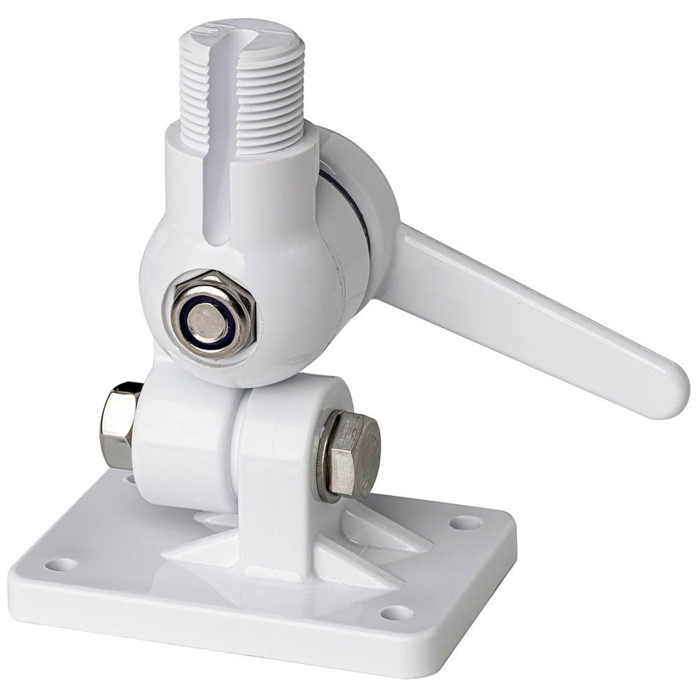 Scout Four-Way Nylon Ratchet Mount - White for Marine Antennas Part No. PF AC NBASE001