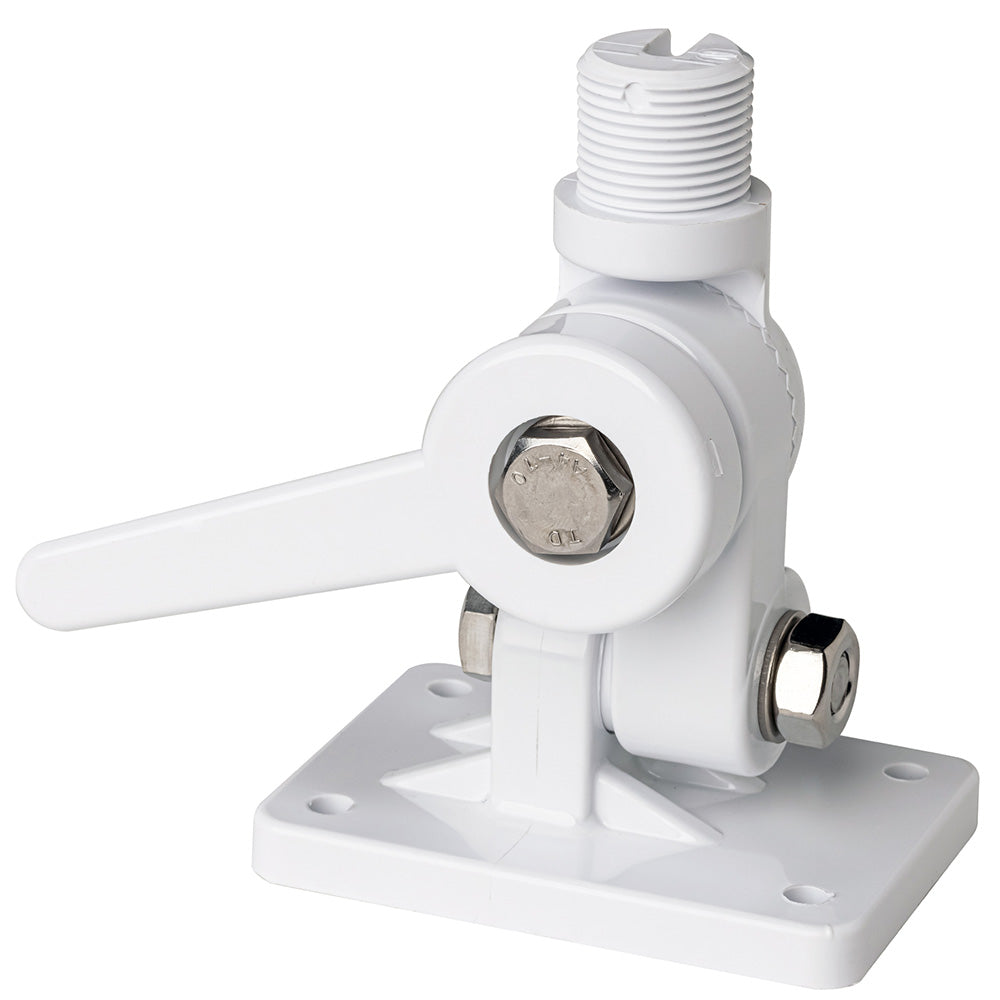 Scout Four-Way Nylon Ratchet Mount - White for Marine Antennas Part No. PF AC NBASE001