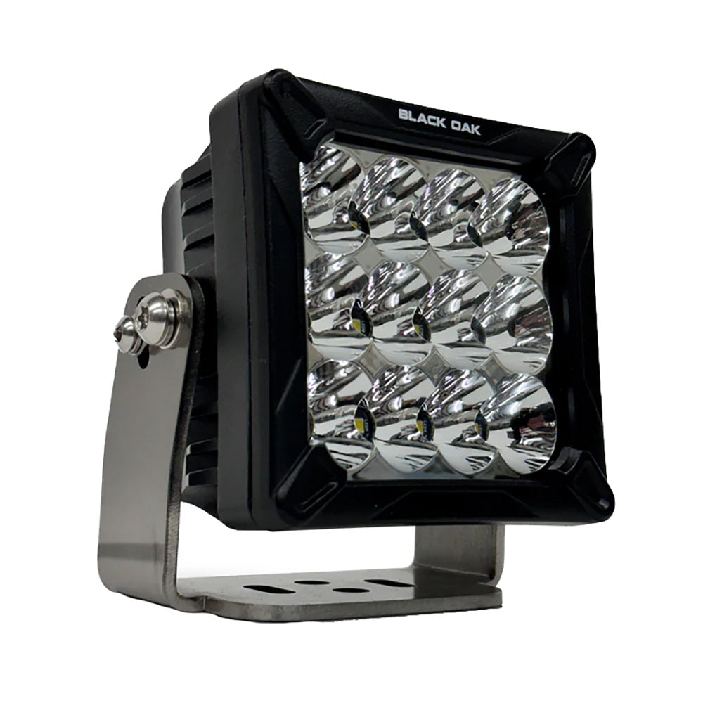 Black Oak LED 4-Inch Off-Road Pod Light with Combo Beam and Black Housing