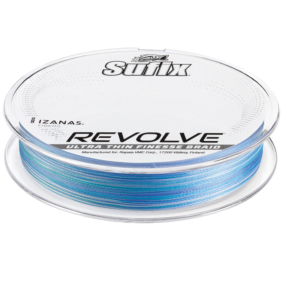 Sufix Revolve Braid - 4 lb Coastal Camo, 200 yards for finesse fishing