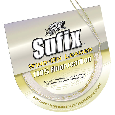 Sufix Wind-On 100% Clear Fluorocarbon Leader - 100lb - 11 yds