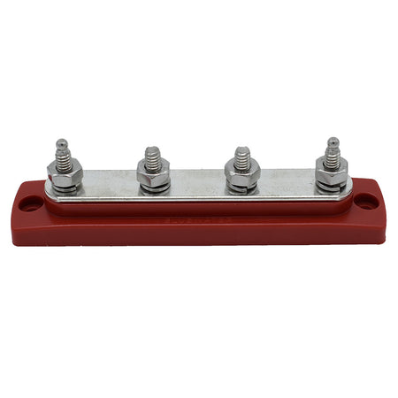 Bluewater Common Stud Busbar 4 Gang - Red