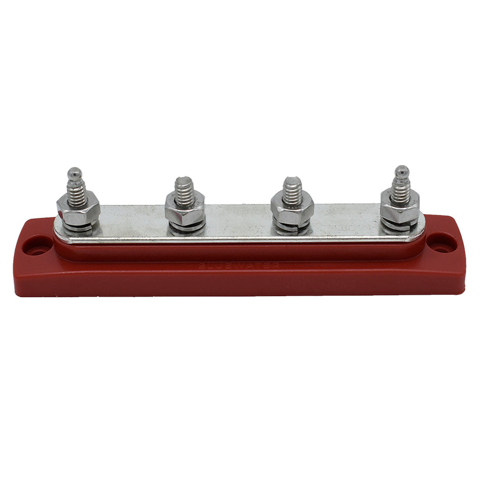 Bluewater Common Stud Busbar 4 Gang - Red