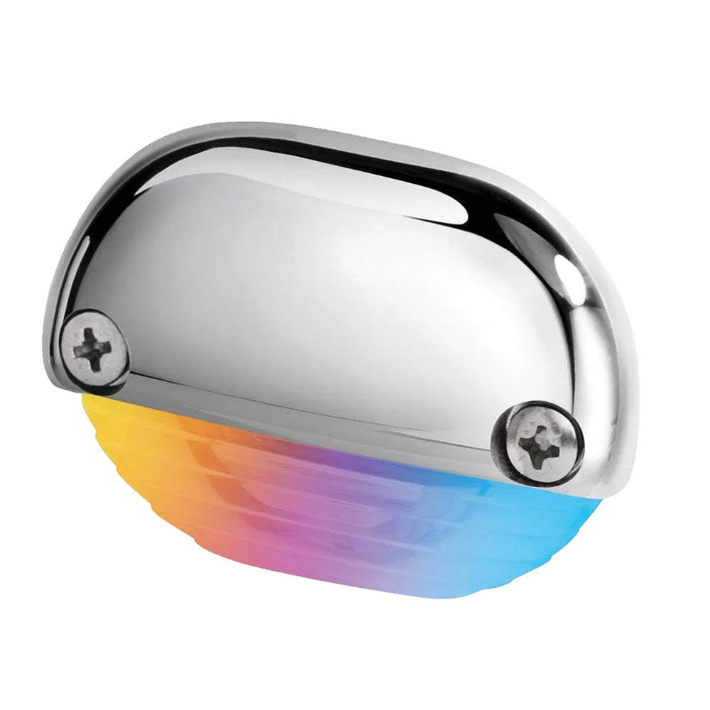 Hella Marine Apelo RGB Step Lamp with Stainless Steel Cap * Recessed Marine LED Lighting