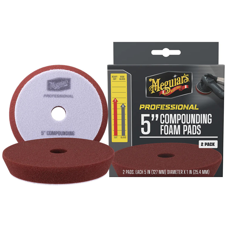 Meguiar's Professional 5" Compounding Foam Pads *2-Pack