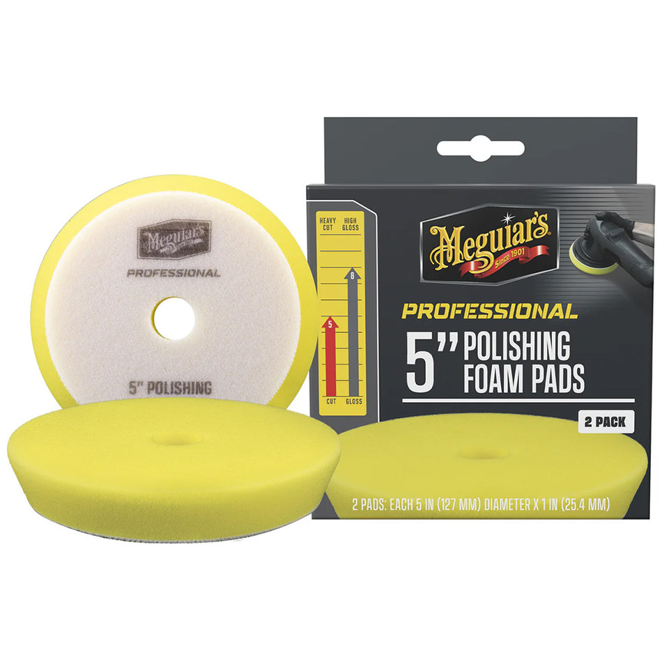 Meguiar's Professional 5" Polishing Foam Pads *2-Pack