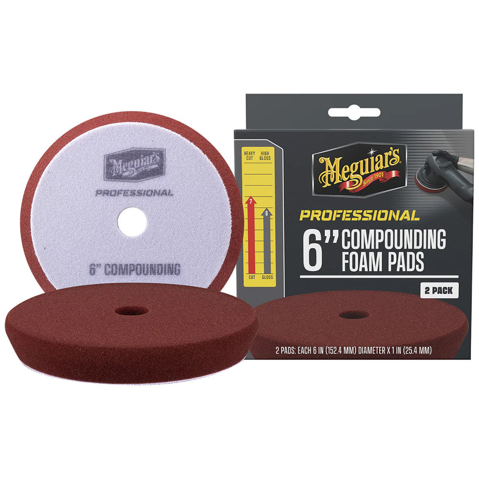 Meguiar's Professional 6" Compounding Foam Pads *2-Pack