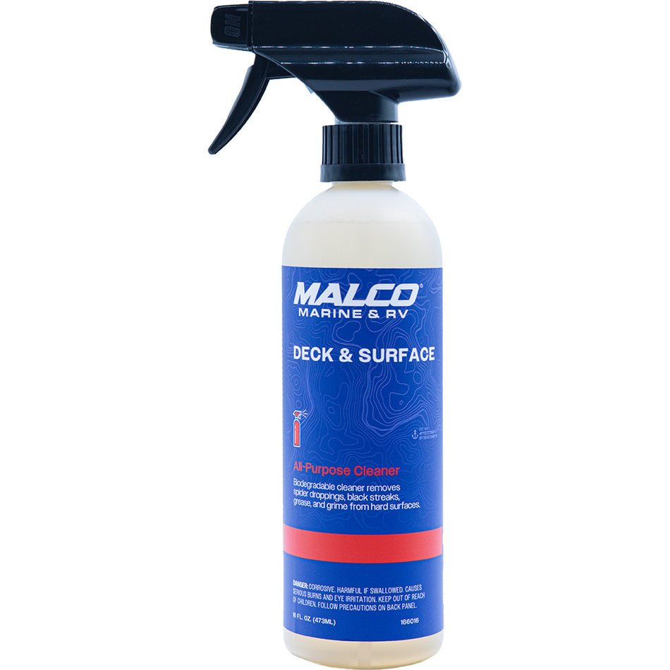 Malco Deck & Surface Spray All Purpose Cleaner - 16oz | Versatile Marine & Surface Cleaner