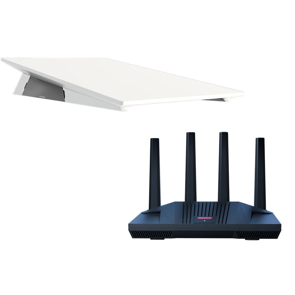 KVH Starlink Performance Gen 3 Kit w/Wedge Mount & CommBox Edge Core Communications Gateway & Wi-Fi Router