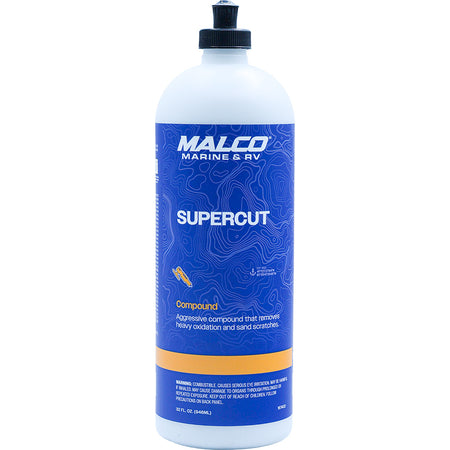 Malco Super Cut Compound - 32oz for Gelcoat, Fiberglass, and Painted Surfaces