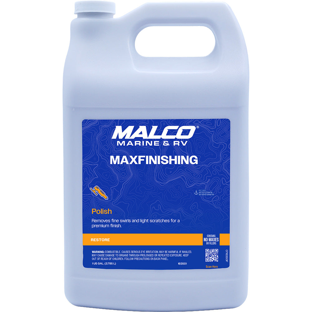 Malco MaxFinishing Polish 1-Gallon - All-in-One Marine and Boat Polish