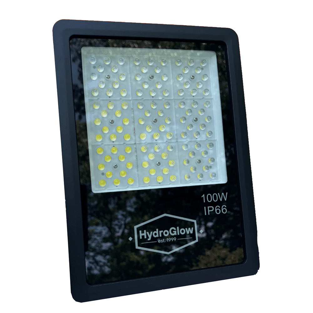 Hydro Glow 100W Above-Water LED Floodlight 120V Daylight White for Fish Attracting