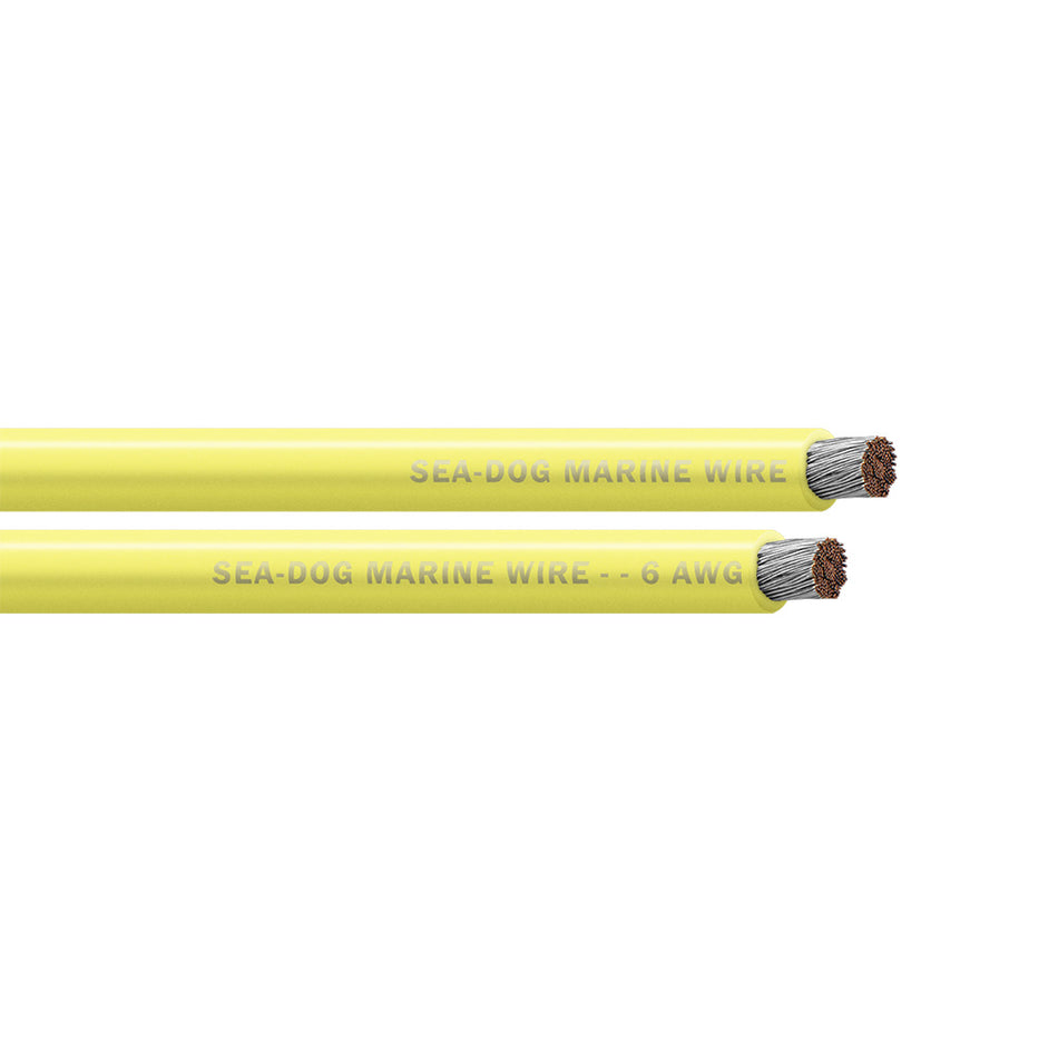 Sea-Dog 6 AWG Yellow Battery Cable - 25 Feet