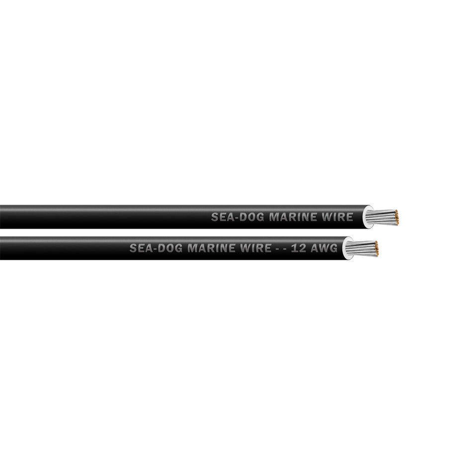Sea-Dog 12 AWG Black Primary Marine Wire - 100 Feet