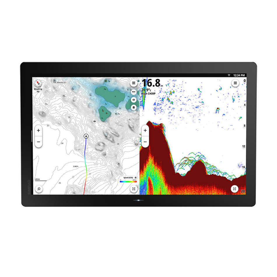 Simrad NSO 4 22-Inch Multi-Function Display with C-MAP Discover X North America Chart