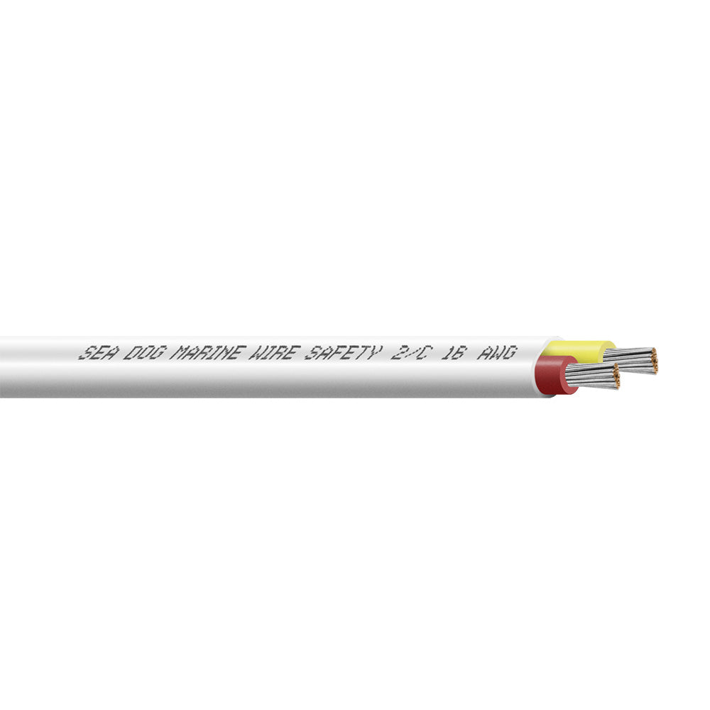 Sea-Dog 16/2 Flat Duplex Safety Wire Red/Yellow - 100 Feet