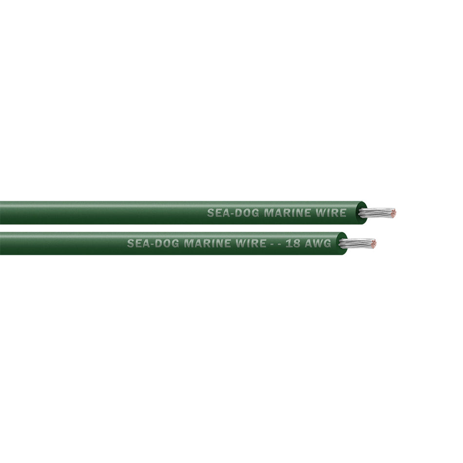 Sea-Dog 18 AWG Green Primary Marine Wire - 25 Feet