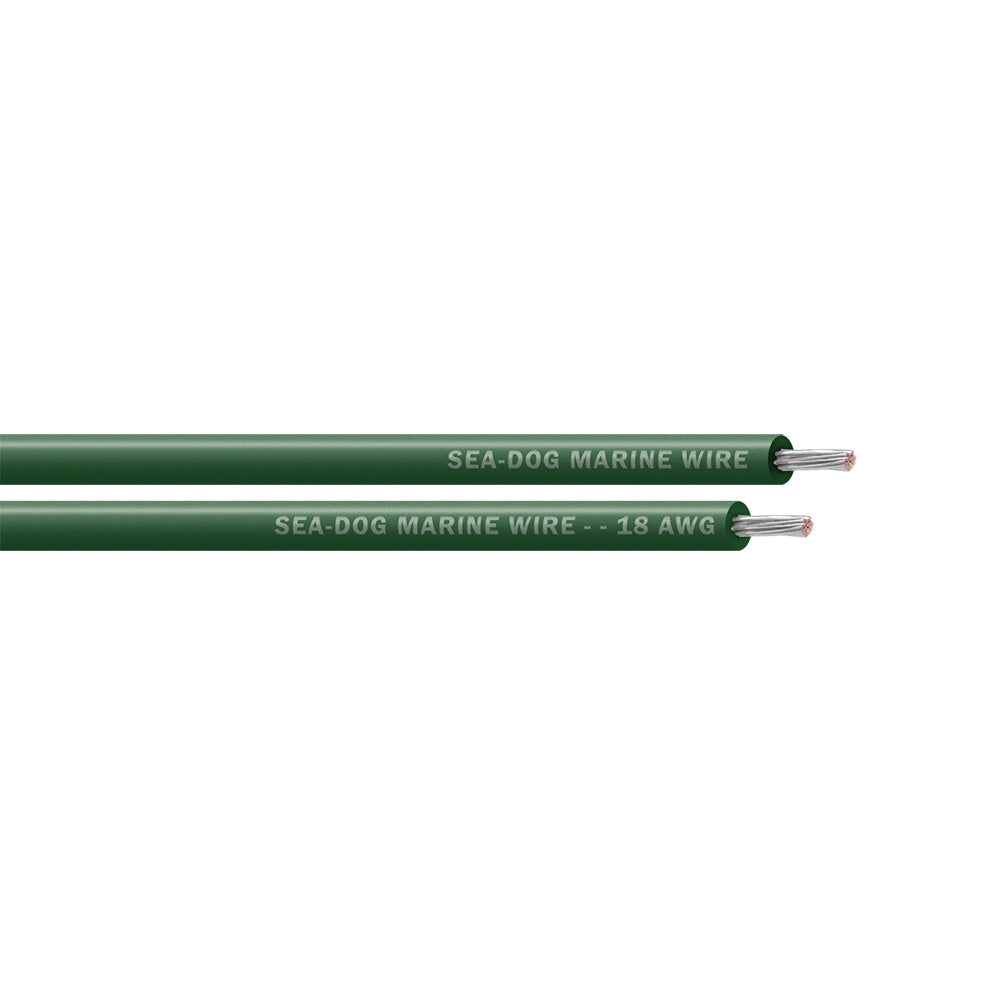 Sea-Dog 18 AWG Green Primary Marine Wire - 100 Feet